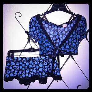 VINTAGE “TRASHY LINGERIE” SKULL MINI ☠️❤️